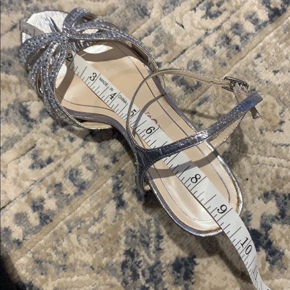 Caparros Silver Lame Heirloom Heels - Picture 10 of 10